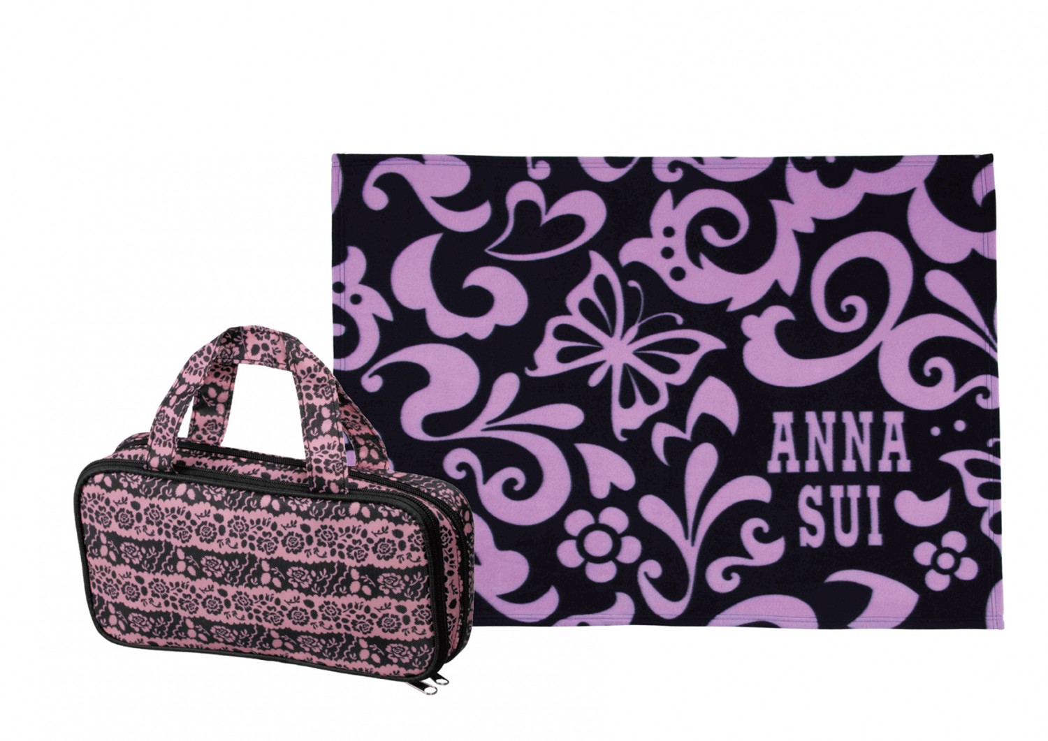 購物滿淨值 HK$880 可獲贈 ANNA SUI 經典保暖毛毯及瑰麗手提化妝袋