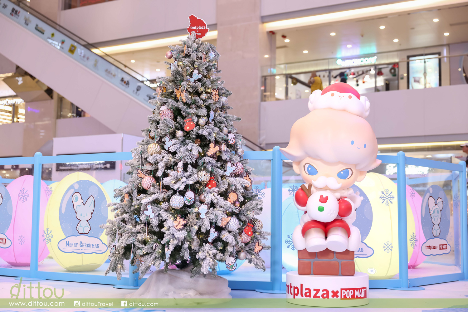 1:15巨大化DIMOO陪伴度過冬日！tmtplaza x POP MART x DIMOO聖誕冰雪奇幻之旅 – dittou